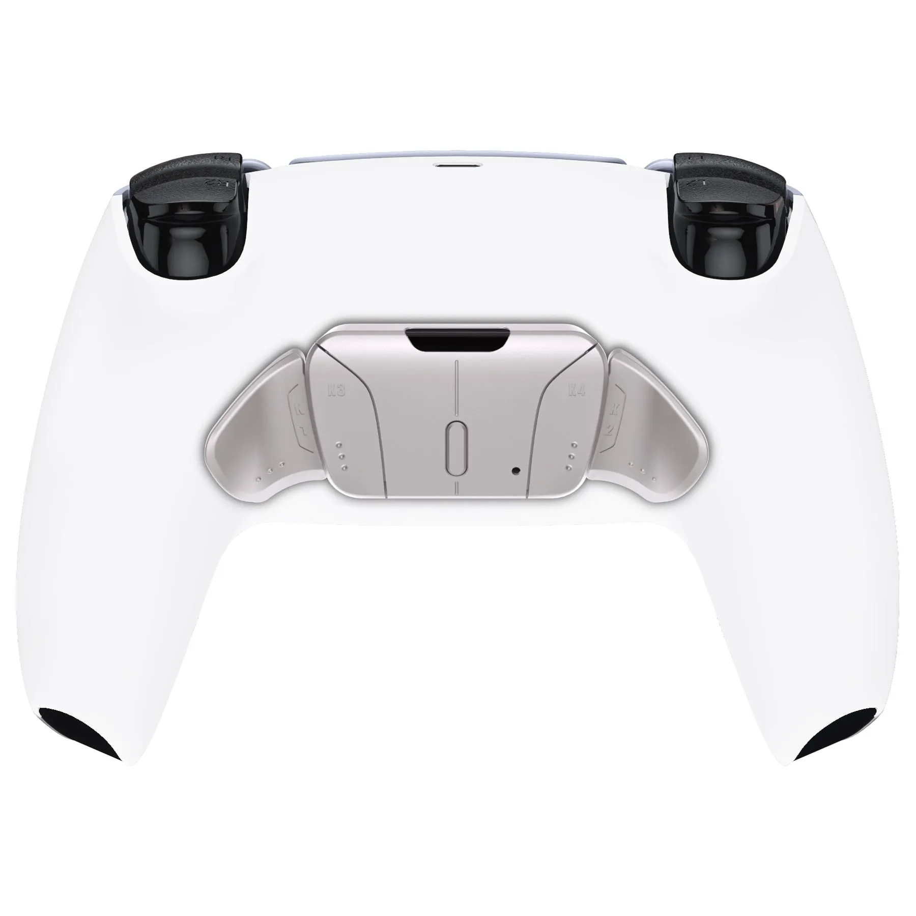 eXtremeRate Silver Real Metal Buttons (RMB) Version RISE4 Remap Kit for PS5 Controller BDM-010/020 - White - YPFJ7008
