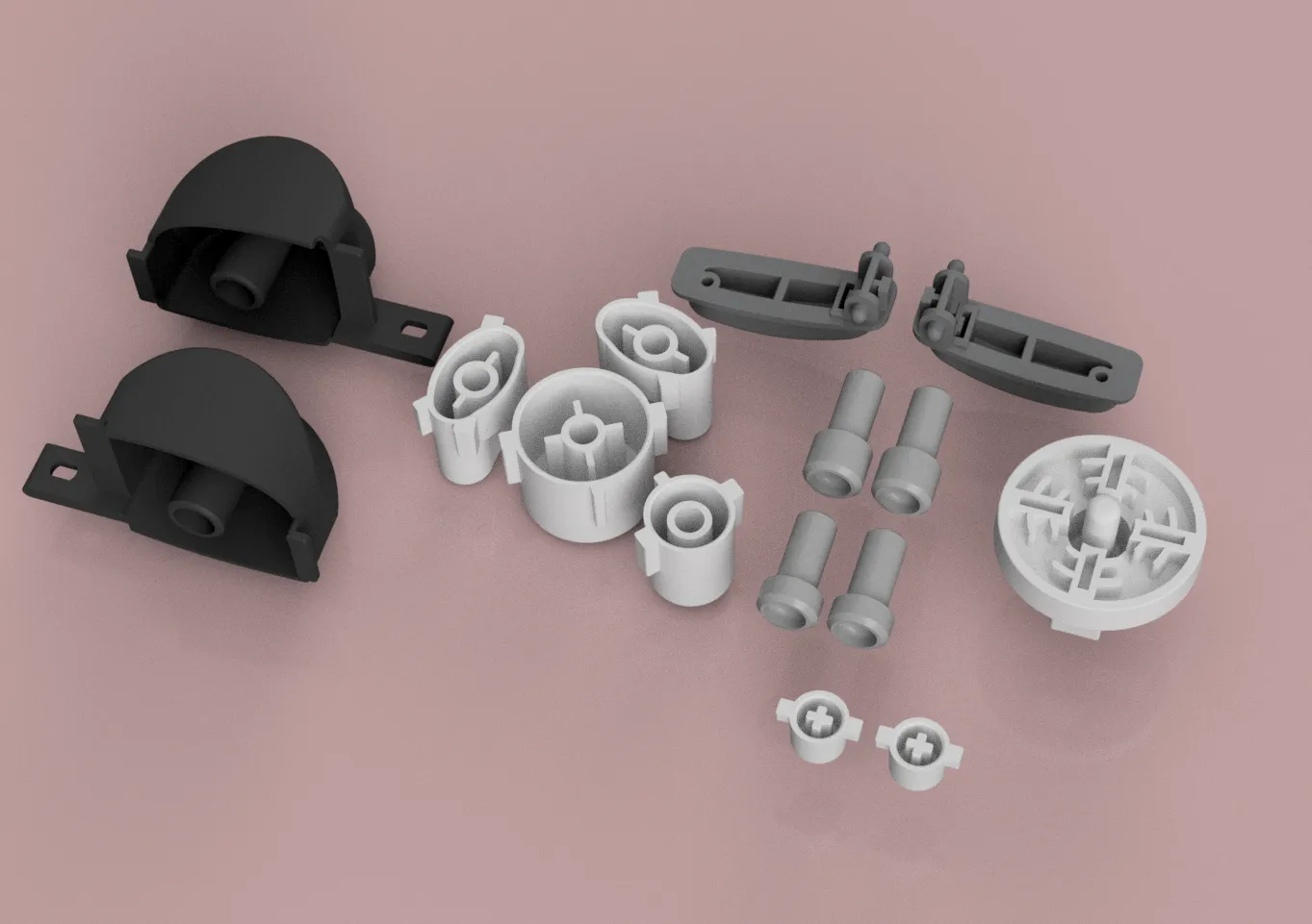 GameCube Button Set - PBT Material - Ergo Triggers
