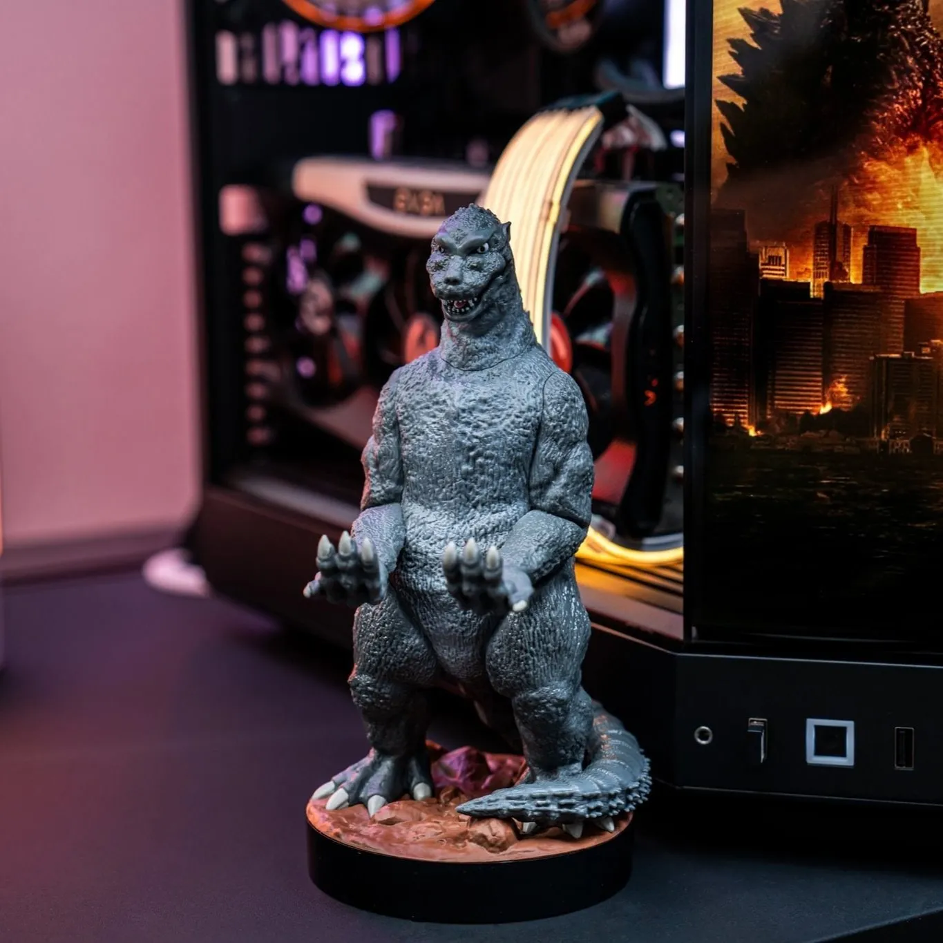 Gojira King of the Monsters Cable Guys Controller Holder and Phone Stand