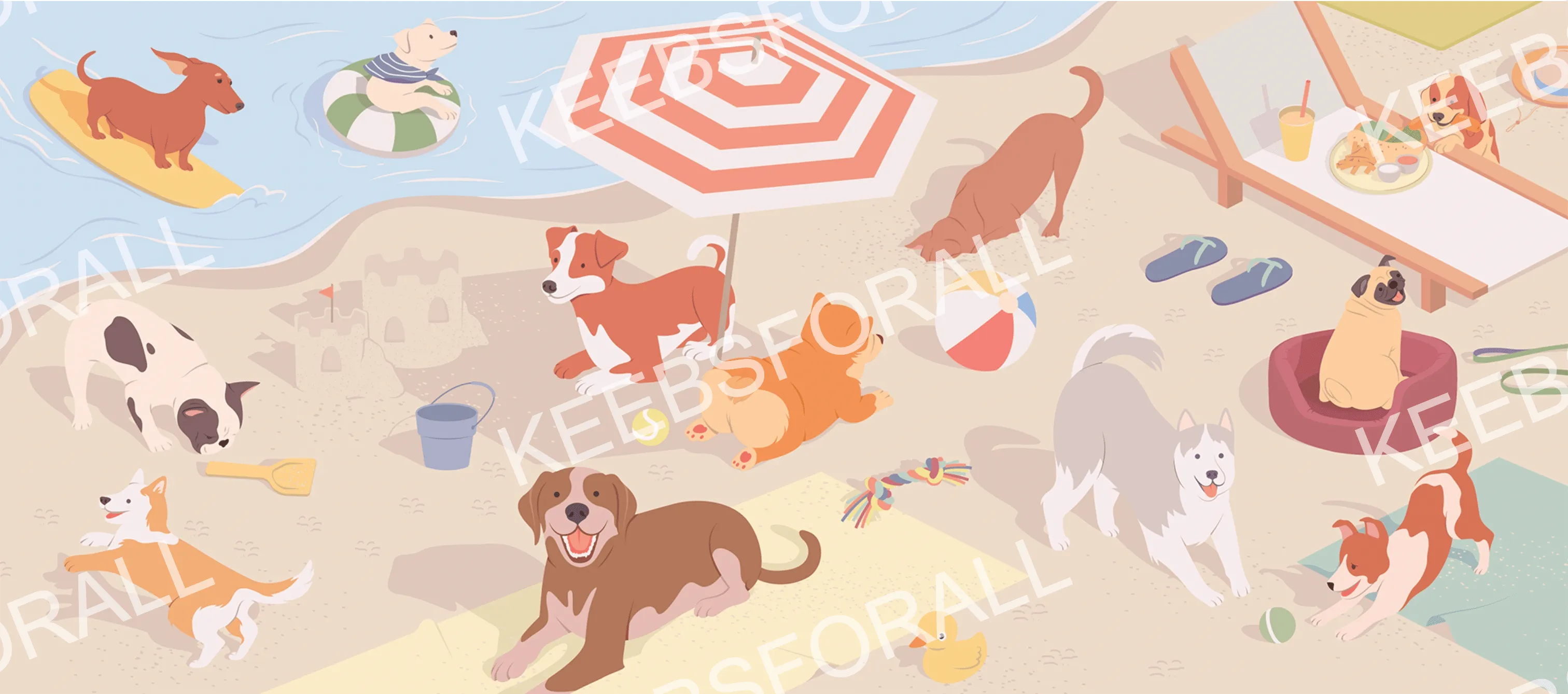 Good Boys Beach Deskmat