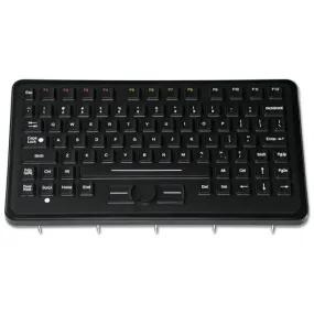 iKey Industrial Keyboard PM-860 Panel Mount with Integrated HulaPoint