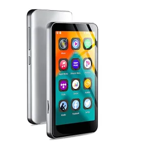 Innioasis MP3 Player with Bluetooth and WiFi, 4" Full Touch Screen MP4 MP3 Player with Spotify, Android Streaming Music Player with Pandora, Portable HiFi Sound Walkman Digital Audio Player with Speaker (White)