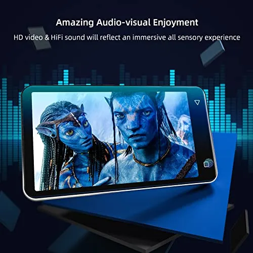 Innioasis MP3 Player with Bluetooth and WiFi, 4" Full Touch Screen MP4 MP3 Player with Spotify, Android Streaming Music Player with Pandora, Portable HiFi Sound Walkman Digital Audio Player with Speaker (White)