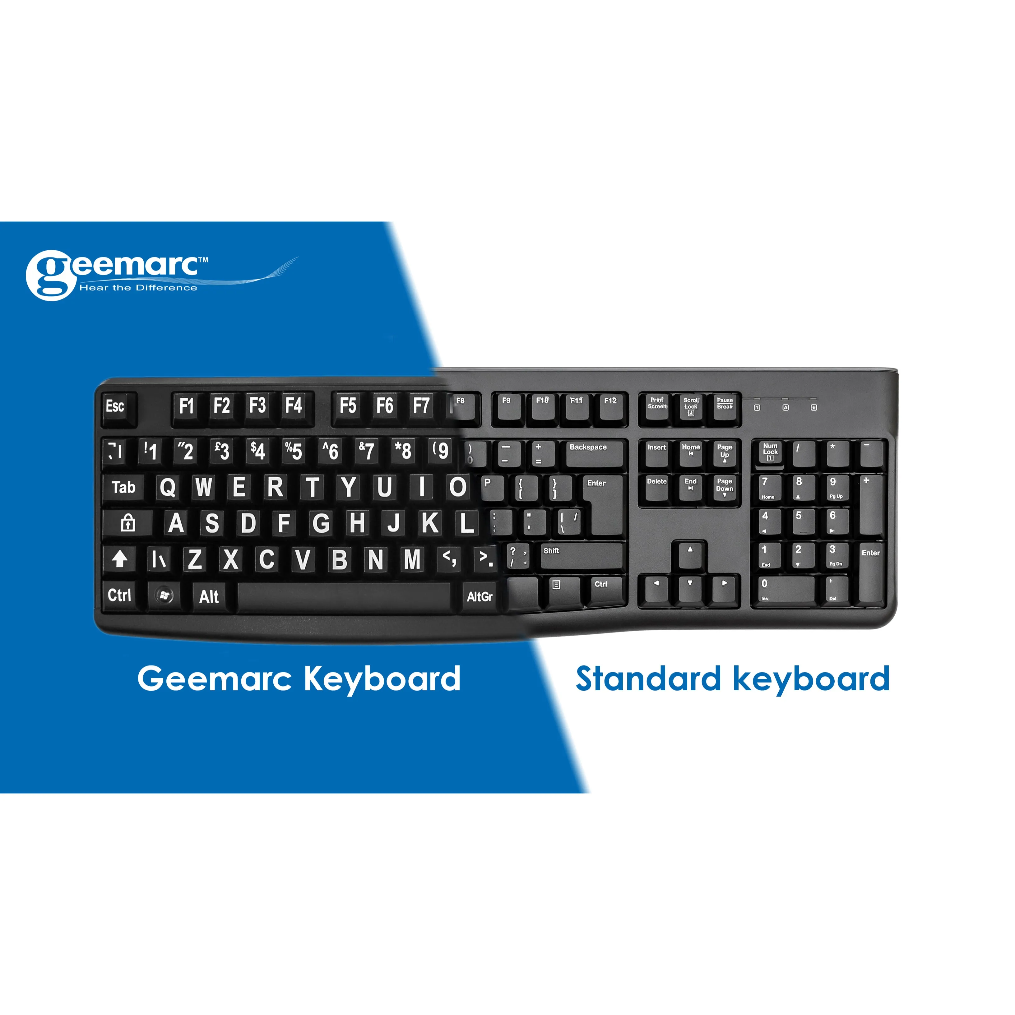 KBS Black V3 - High Visibility Keyboard