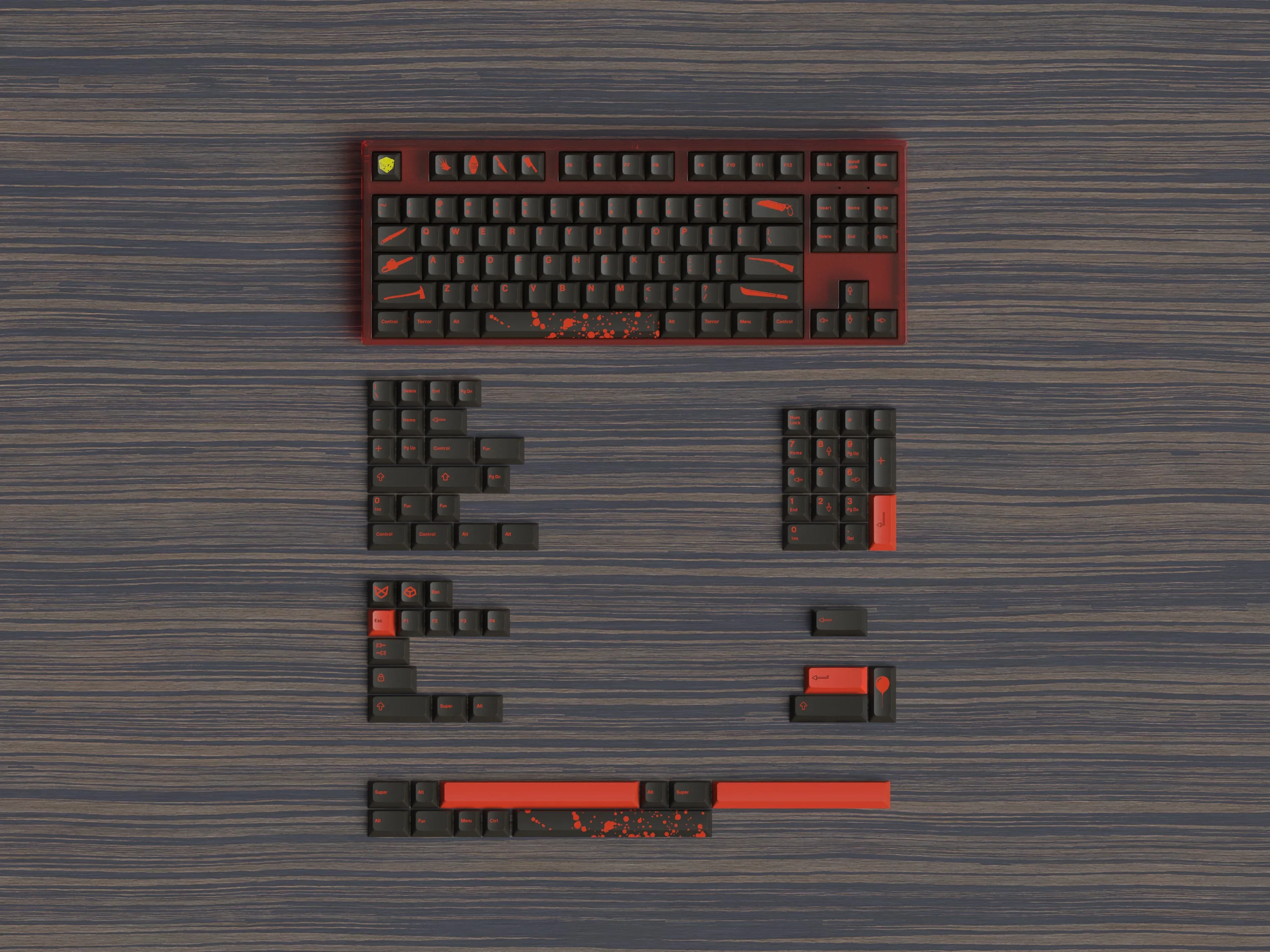 KDS Splatter Keycaps & Splatter Mechanical Keyboard