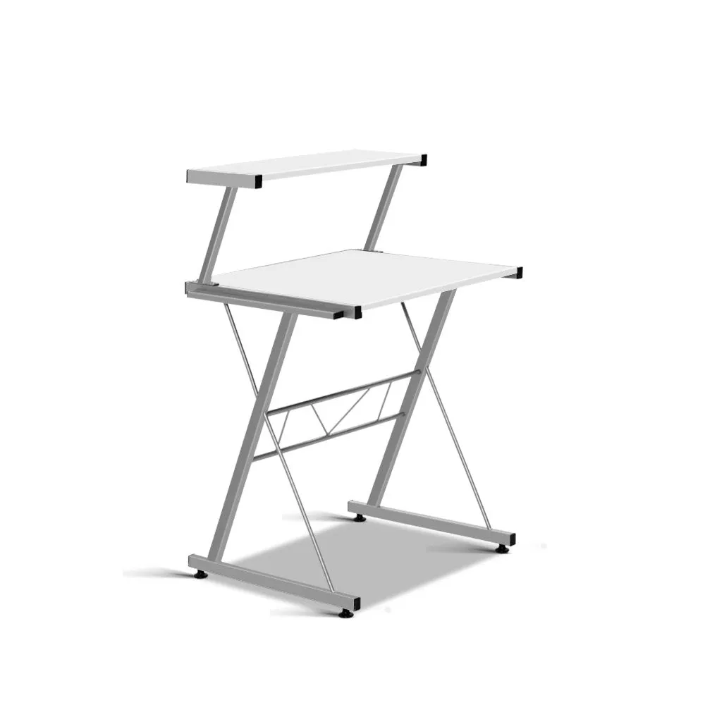 L-Shape Keyboard Tray Shelf Computer Desk White - Artiss