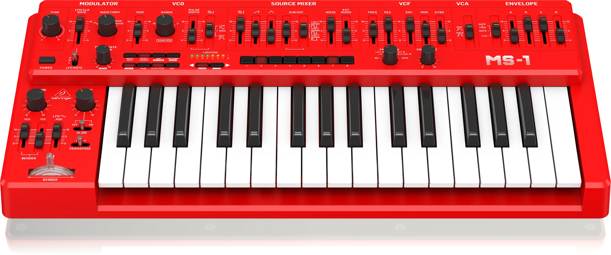 Limited Edition Behringer MS-1 MKII Analog Synthesizer Red