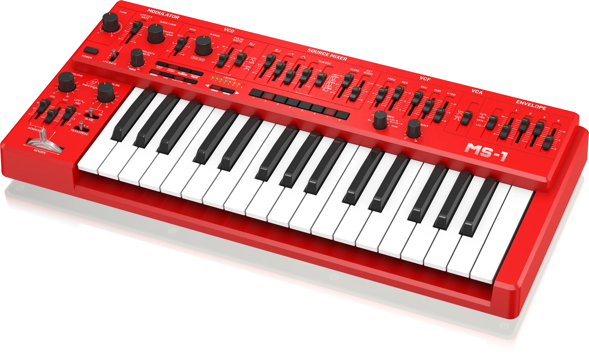 Limited Edition Behringer MS-1 MKII Analog Synthesizer Red