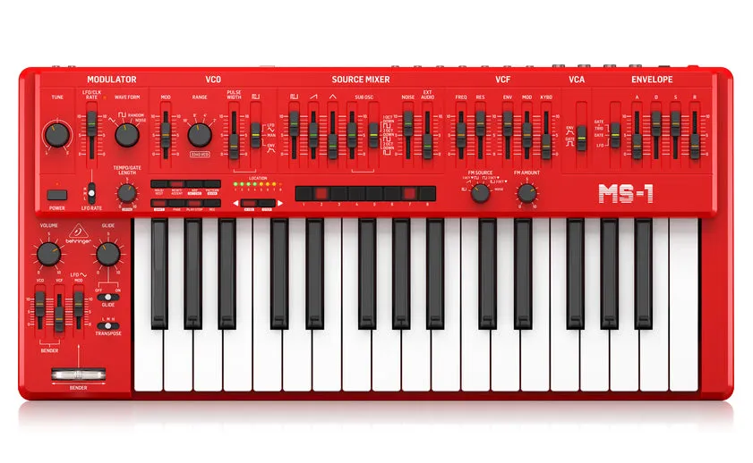 Limited Edition Behringer MS-1 MKII Analog Synthesizer Red