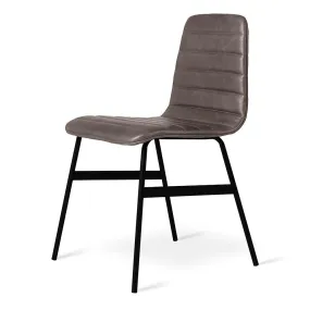 <font color="#ff0000">FLOOR MODEL</font><br>Lecture Leather Dining Chair