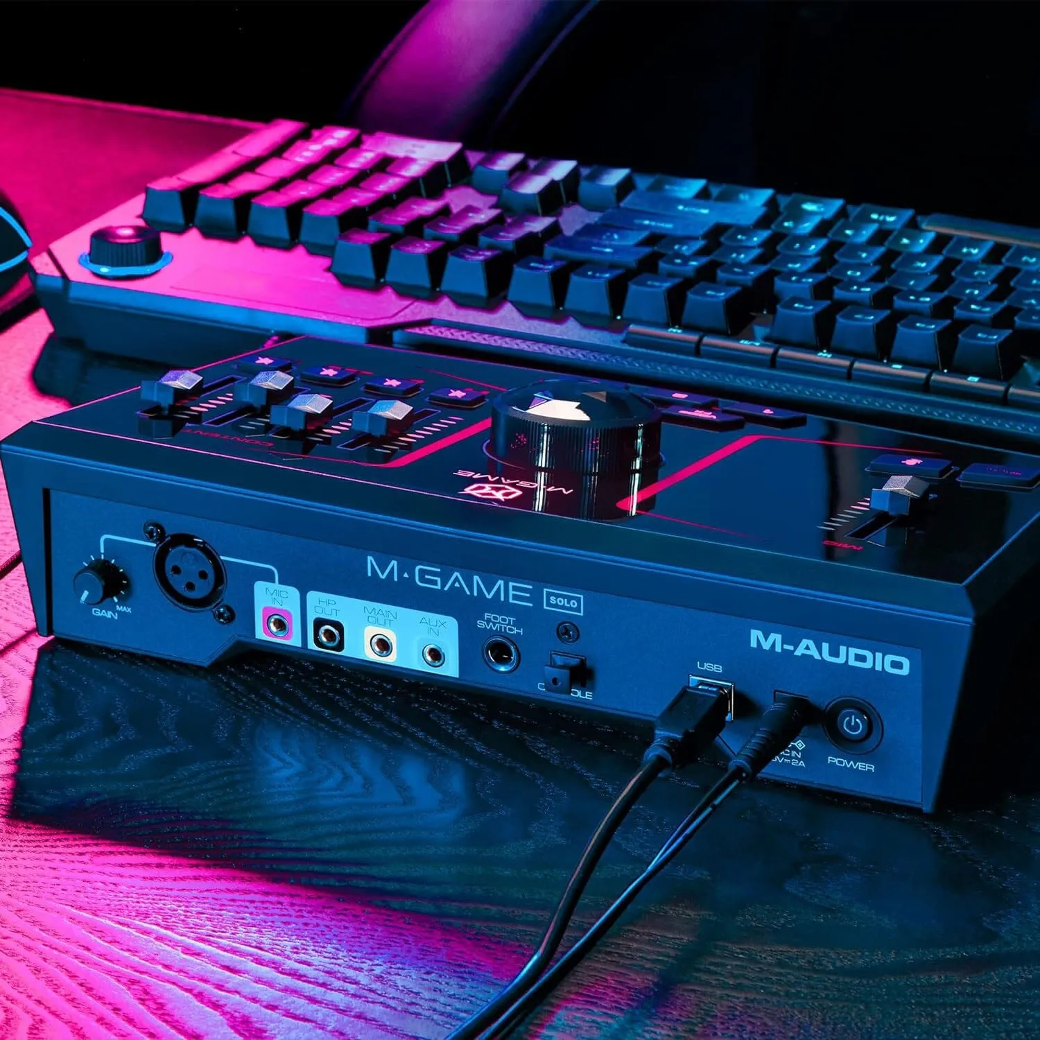 M-Game Solo USB Audio Interface Mixer for Streaming and Gaming  (Refurbished)