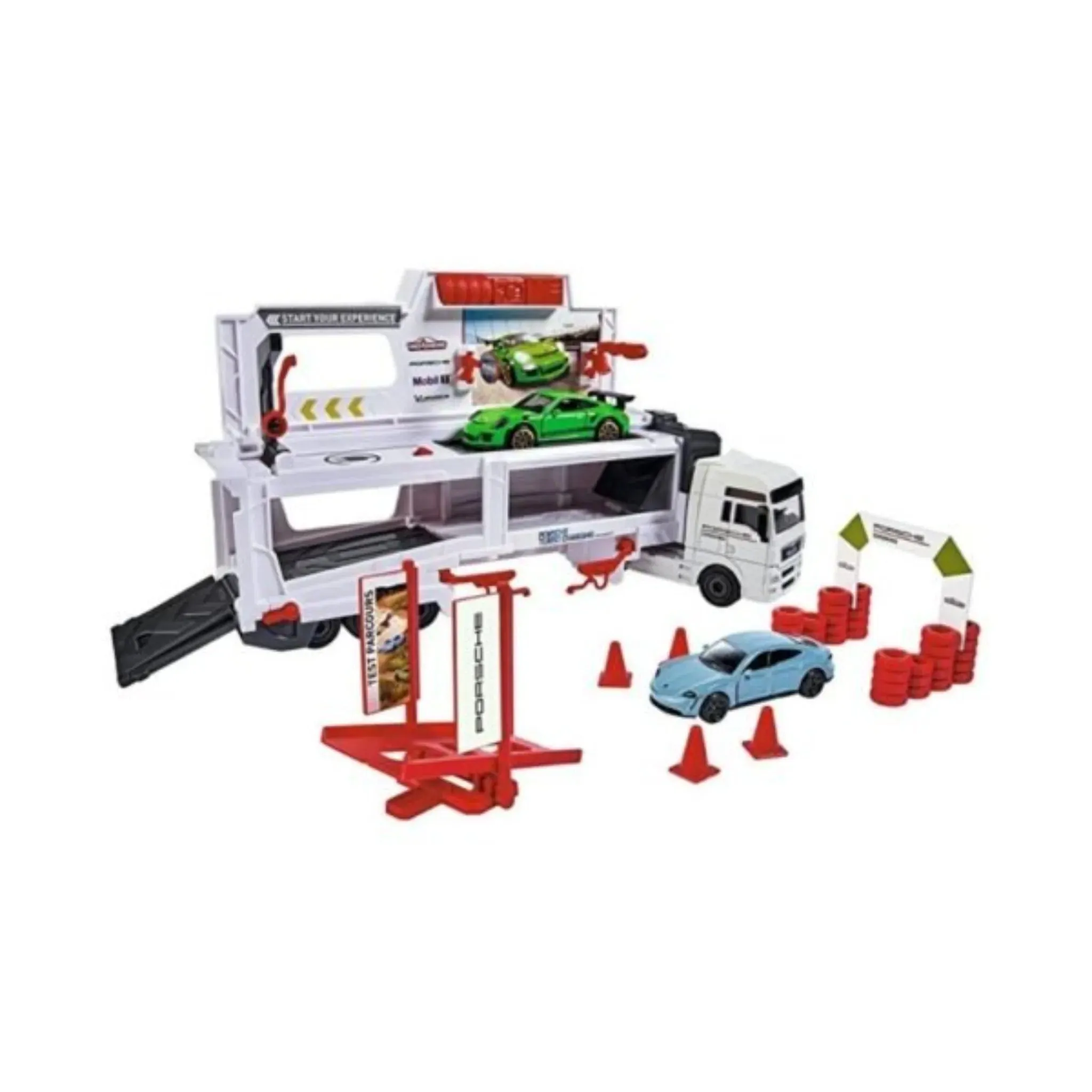 Majorette Man Tgx Truck Porsche Exp W 2 Cars