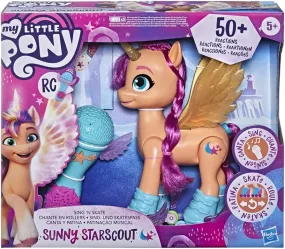 New in package! Hasbro My Little Pony: A New Generation Movie Sing 'N Skate Sunny Starscout - Interactive 9-Inch Remote Control Toy with 50 Reactions, Lights