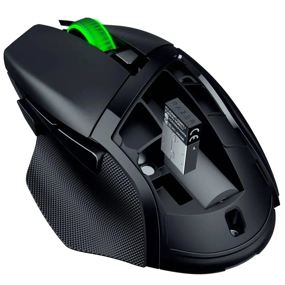 Open Box - Razer Basilisk V3 X HyperSpeed Wireless Bluetooth Gaming Mouse RGB Lighting