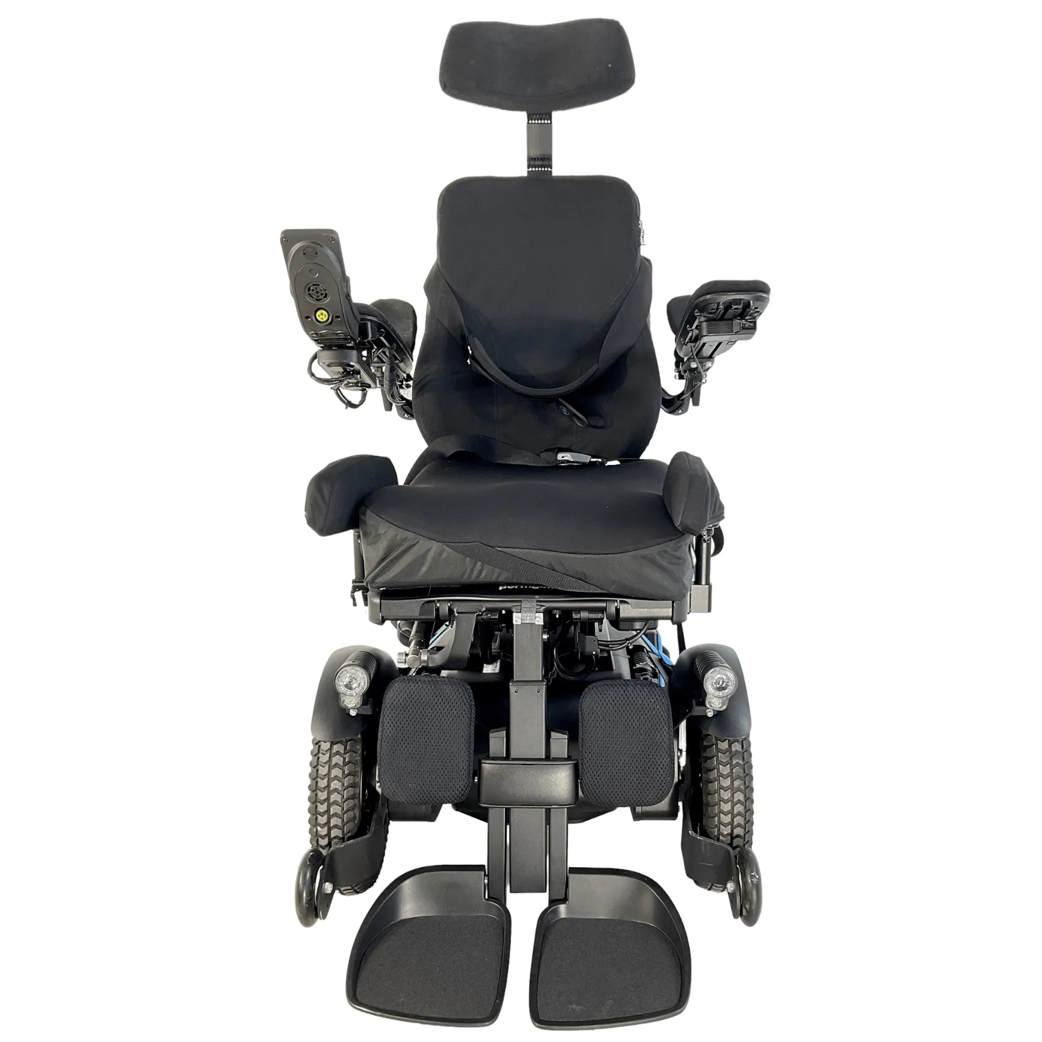 Permobil F3 Electric Wheelchair | 17 x 20 Seat | Seat Elevate, Tilt, Recline & Power Legs | Lighting Kit