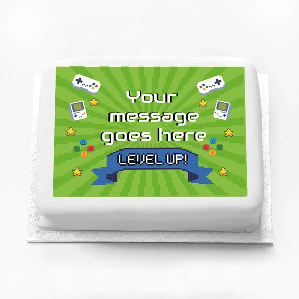 Personalised Photo Cake - Game On!