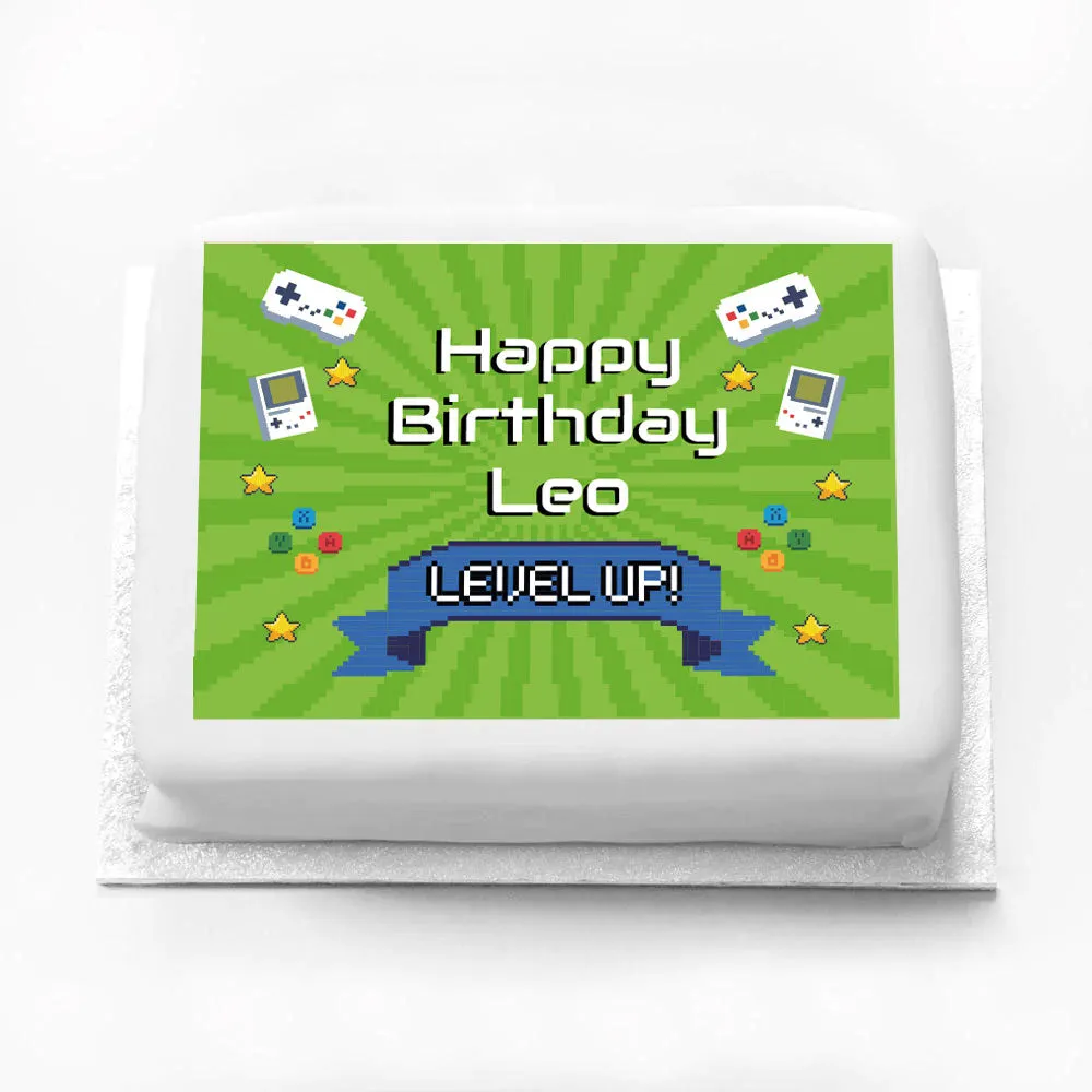 Personalised Photo Cake - Game On!
