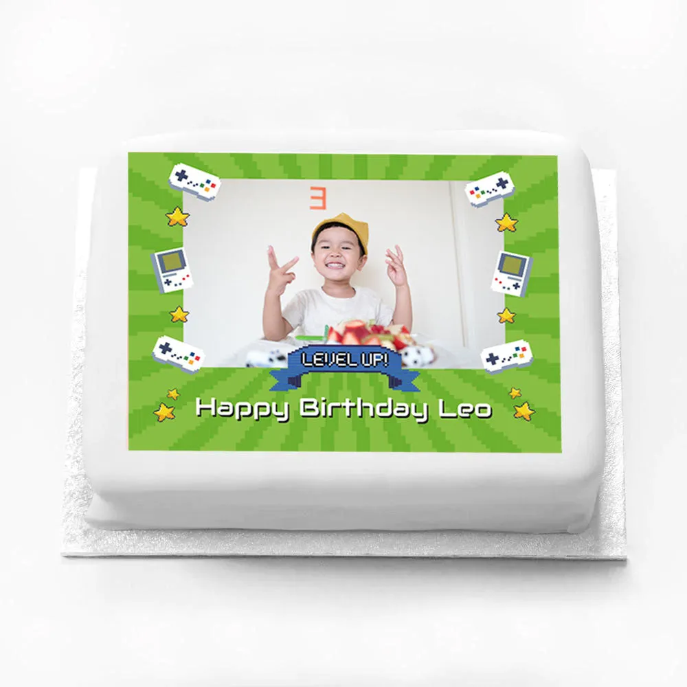 Personalised Photo Cake - Game On!