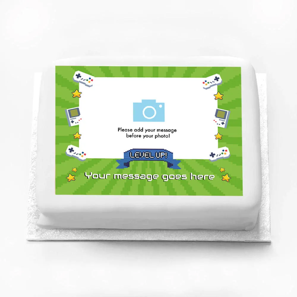 Personalised Photo Cake - Game On!