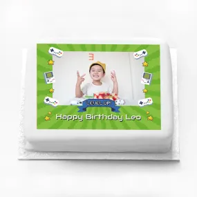 Personalised Photo Cake - Game On!