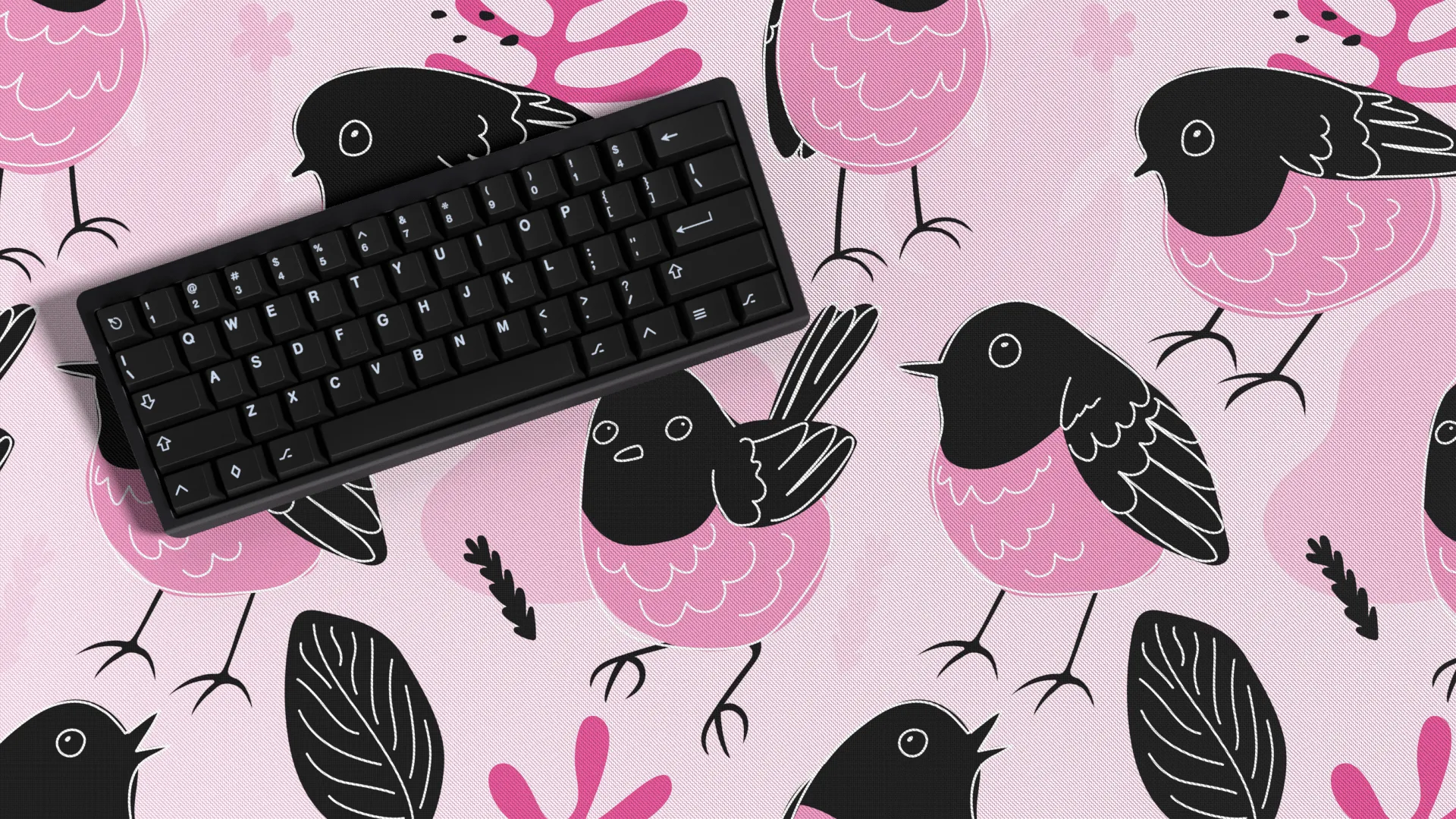 Pink Robin Deskmats