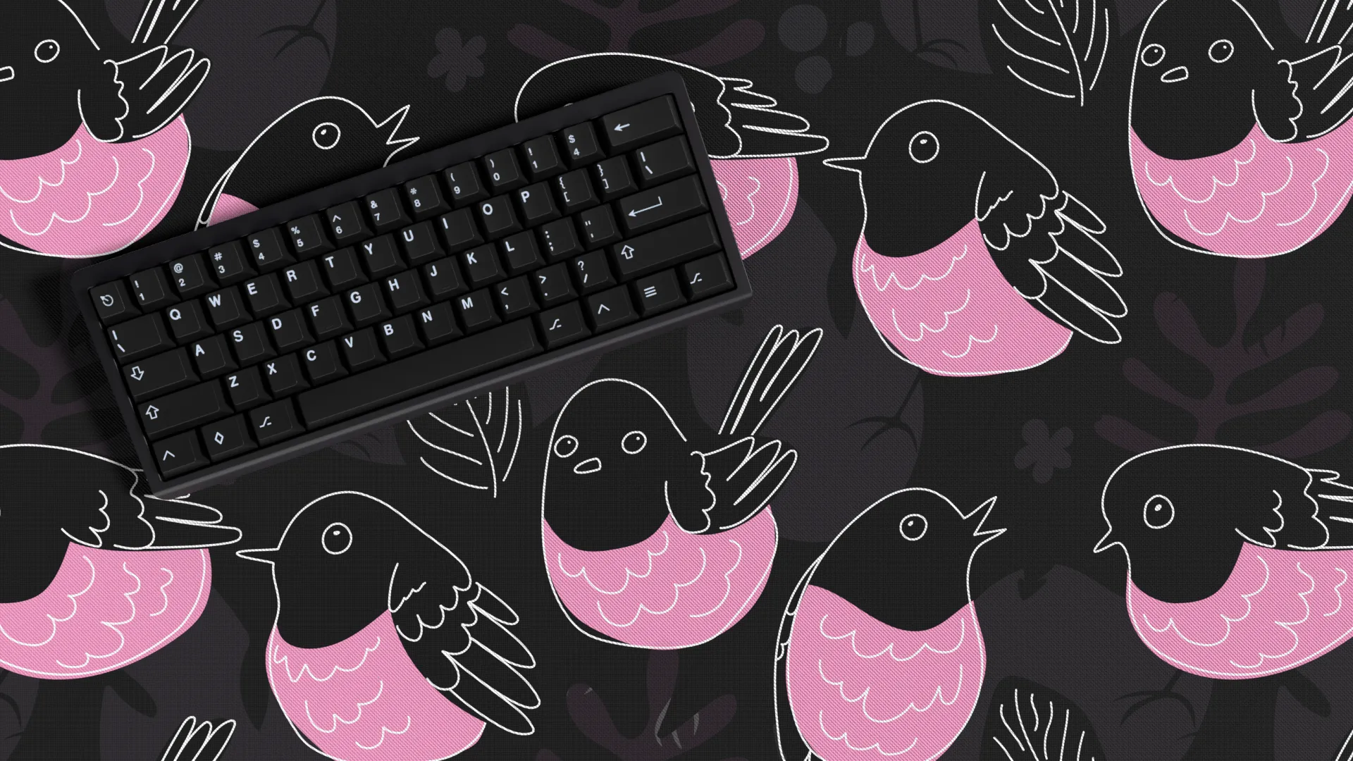 Pink Robin Deskmats