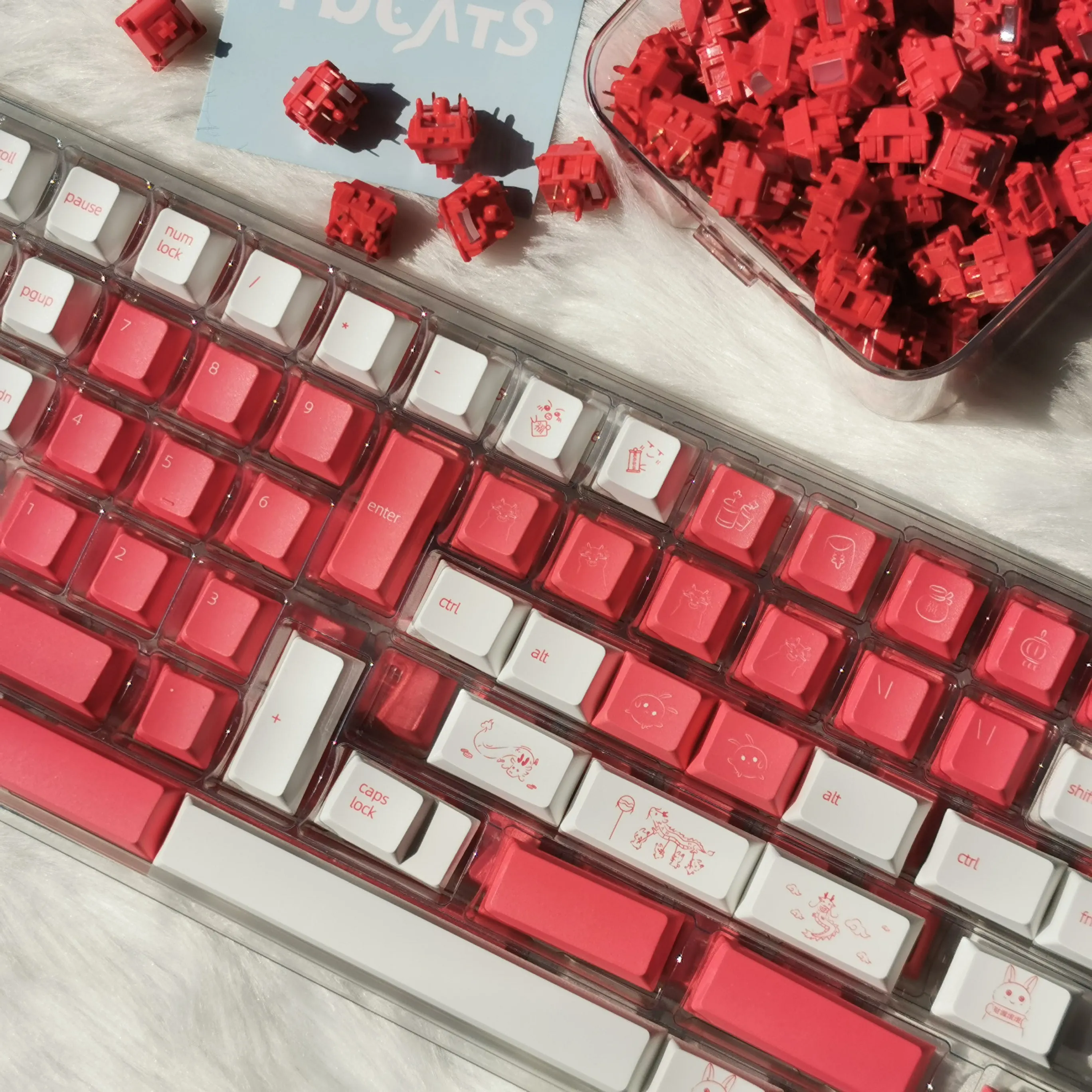 QTUO Year of the Dragon Keycaps