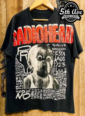 Radiohead Prague - AOP all over print New Vintage Band T shirt