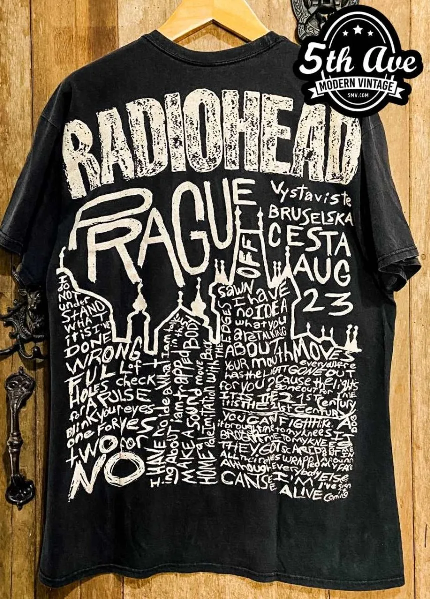Radiohead Prague - AOP all over print New Vintage Band T shirt