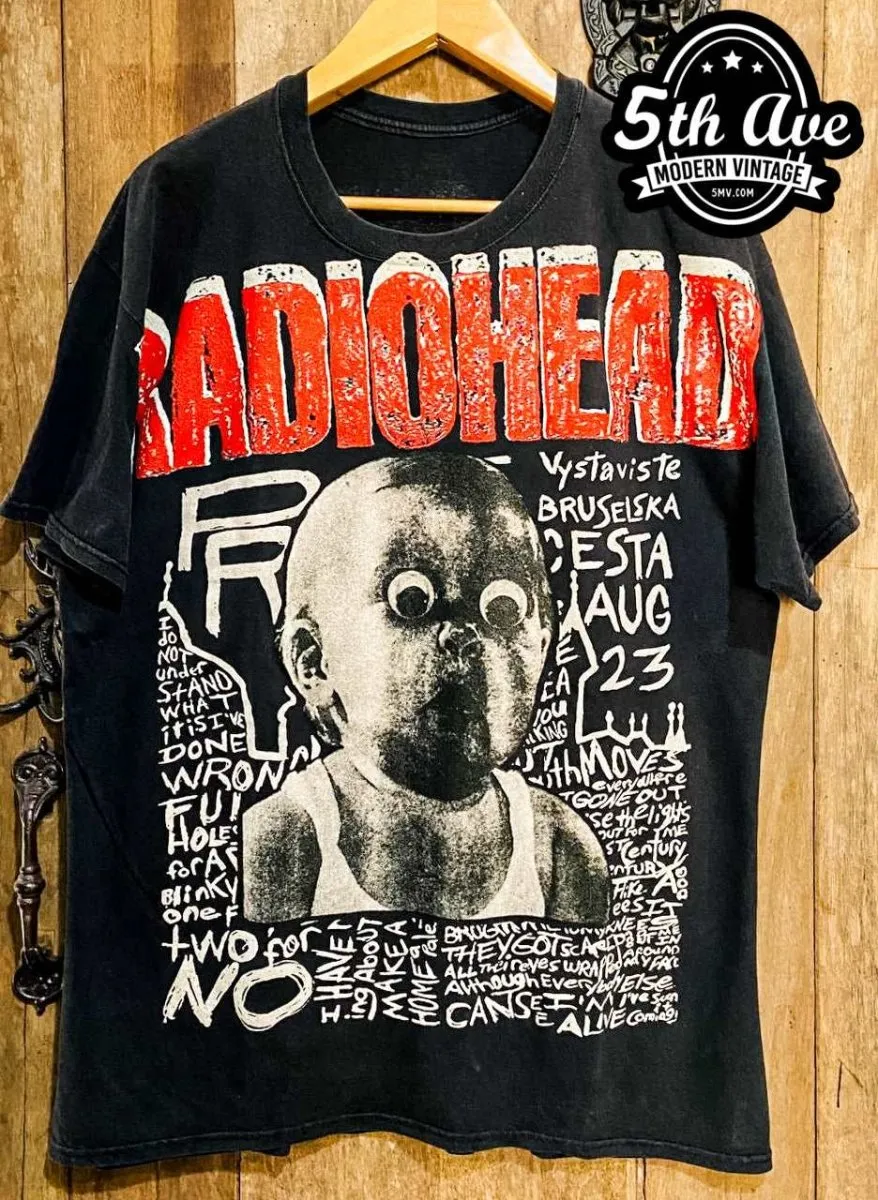 Radiohead Prague - AOP all over print New Vintage Band T shirt