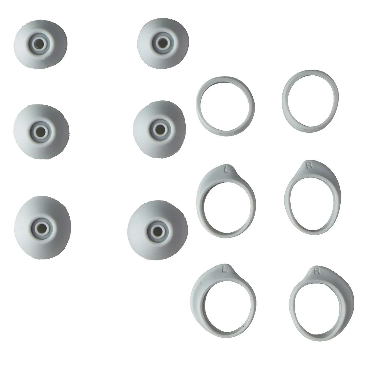 Replacement Ear Gels & Stabilizer for Galaxy Buds - (Full Set) - Silver