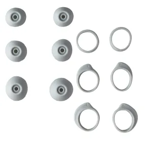 Replacement Ear Gels & Stabilizer for Galaxy Buds - (Full Set) - Silver