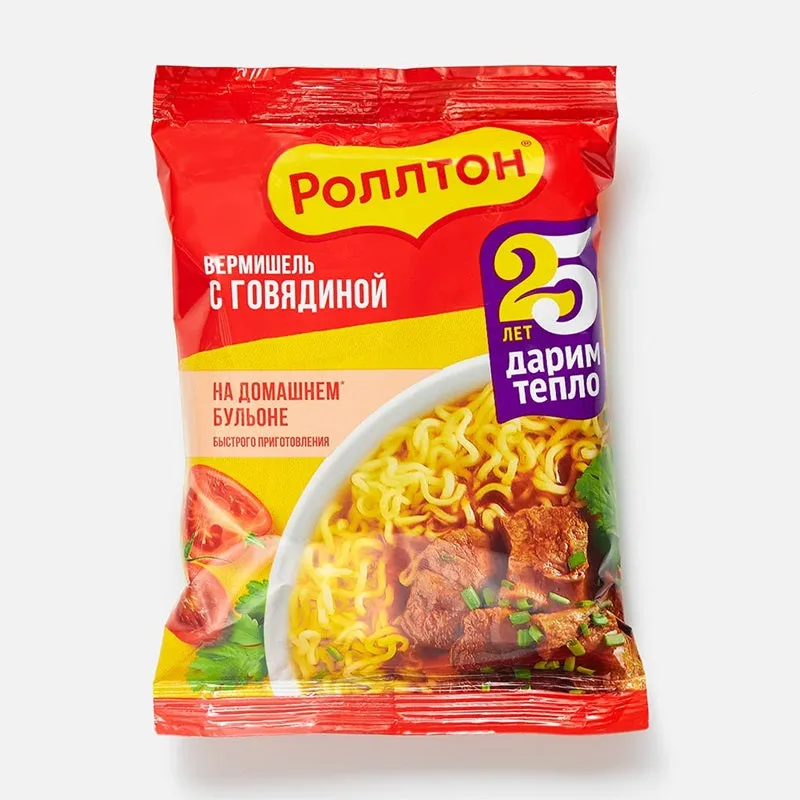 Rollton Vermicelli On Homemade Beef Broth, 60g