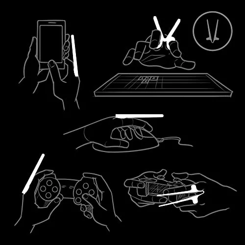 SNACTIV PRO Finger Chopsticks for Gamers - As Seen on Shark Tank! The Official Snacking Tool of the Future - Enjoy Snacks and Chips with Ease - Innovative Gaming Snacking Solution - Snack Chopsticks