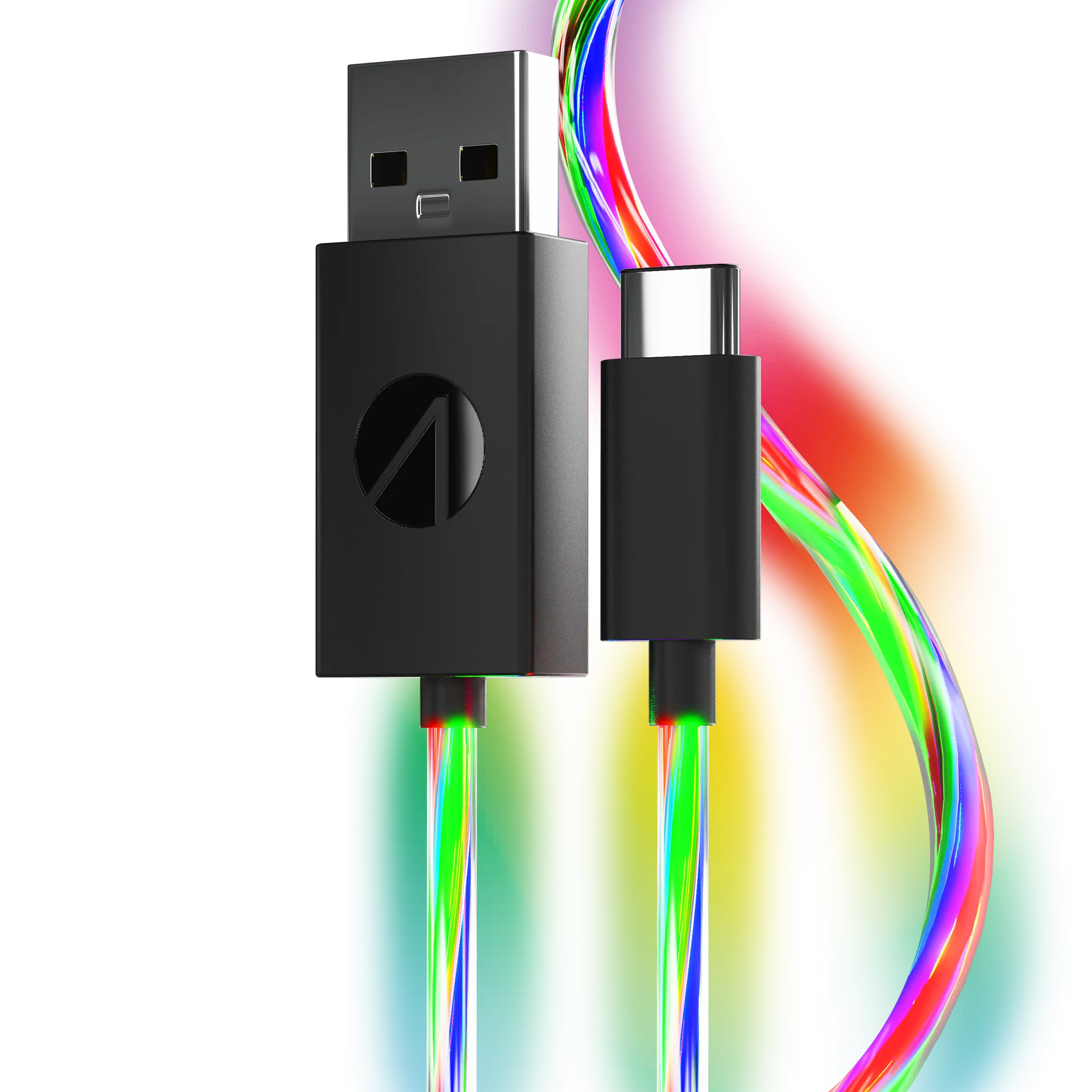 Stealth Light Up Charging Cables Multiformat - 2m Twin Pack