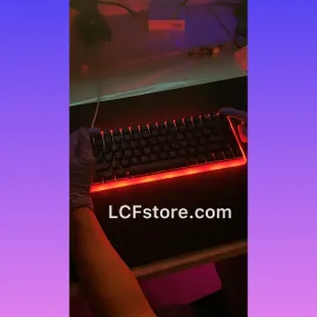 Under Glow Miami Nights RGB Custom Keyboard