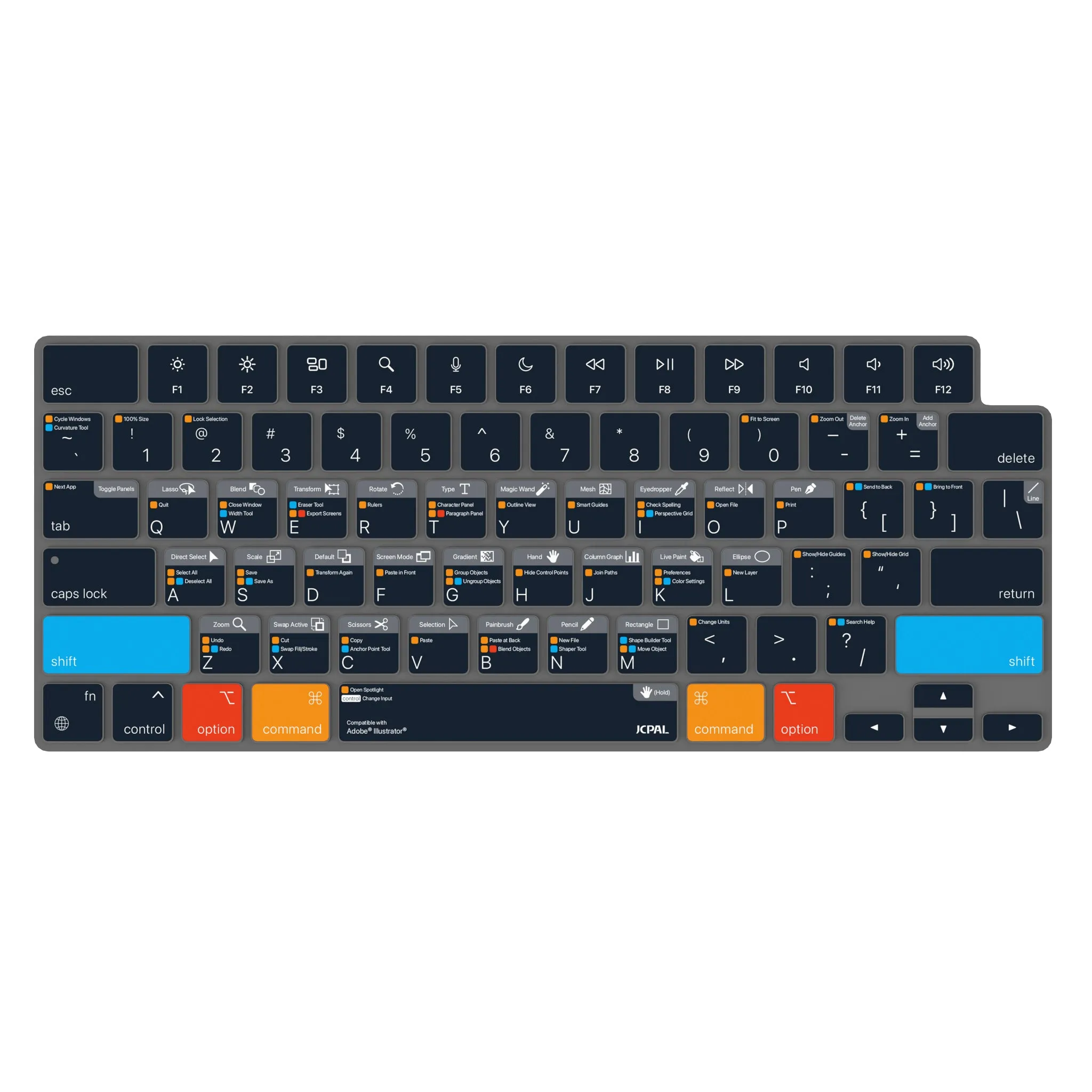 VerSkin   Adobe Illustrator Shortcut Keyboard Protector