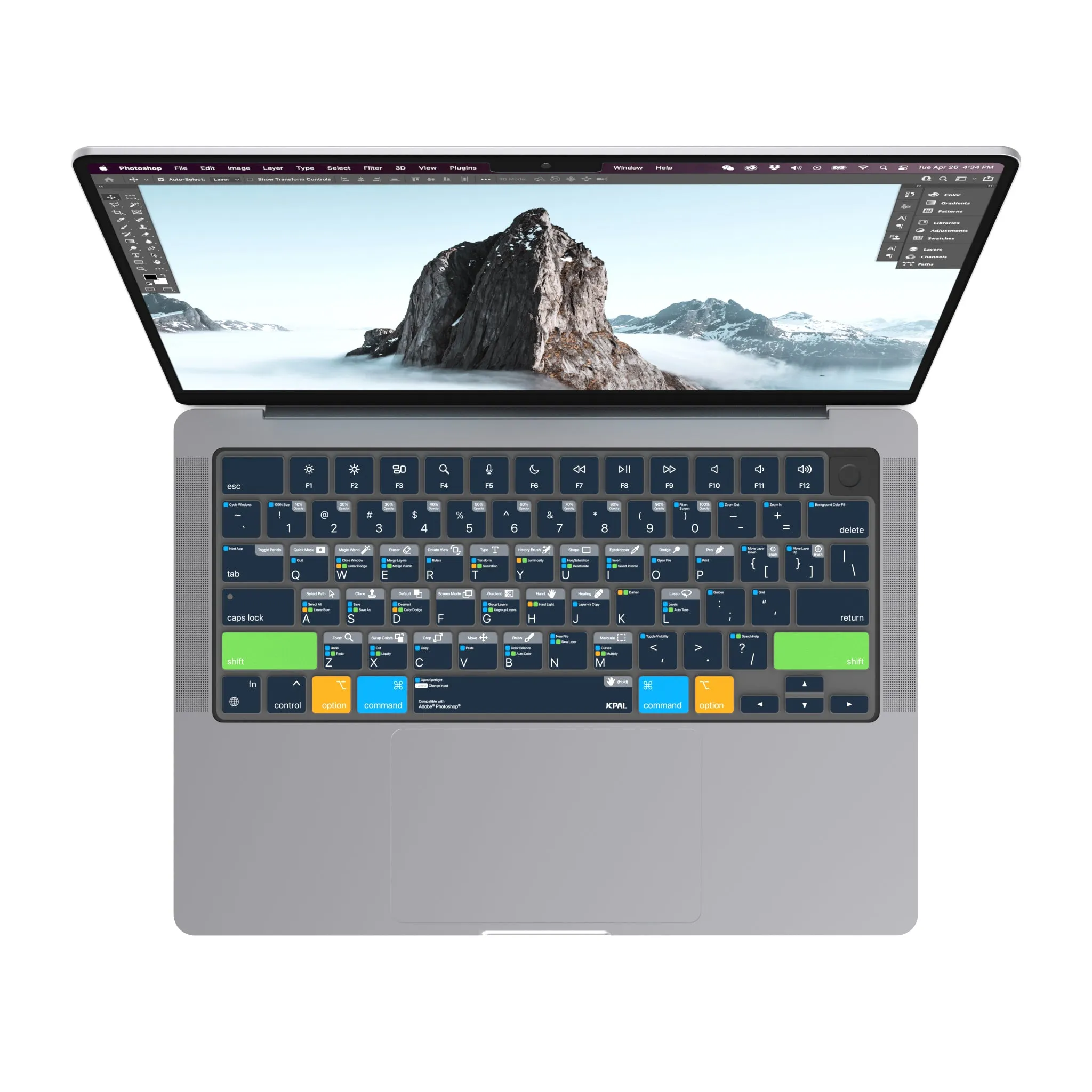 VerSkin   Adobe Photoshop Shortcut Keyboard Protector