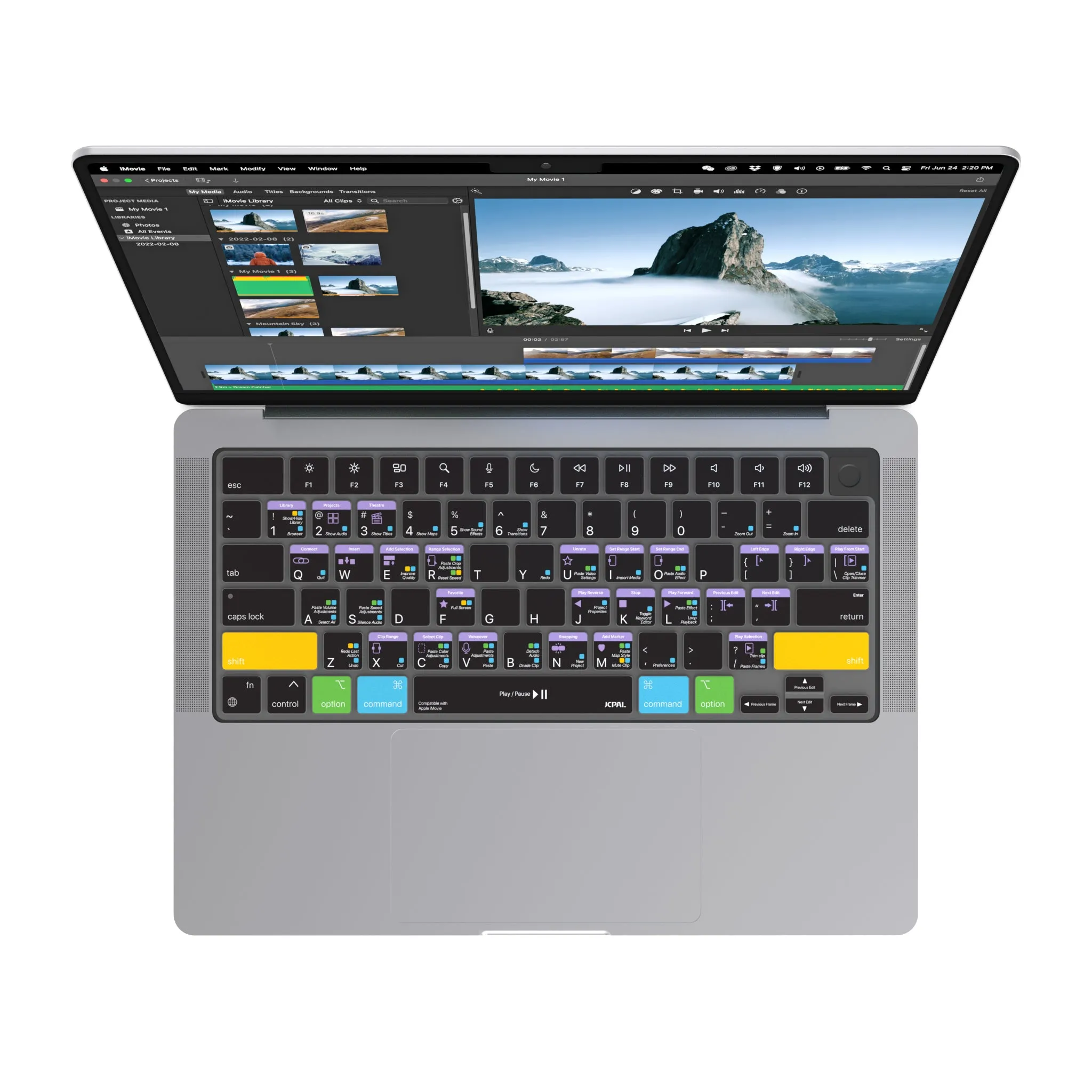VerSkin   Apple iMovie Shortcut Keyboard Protector
