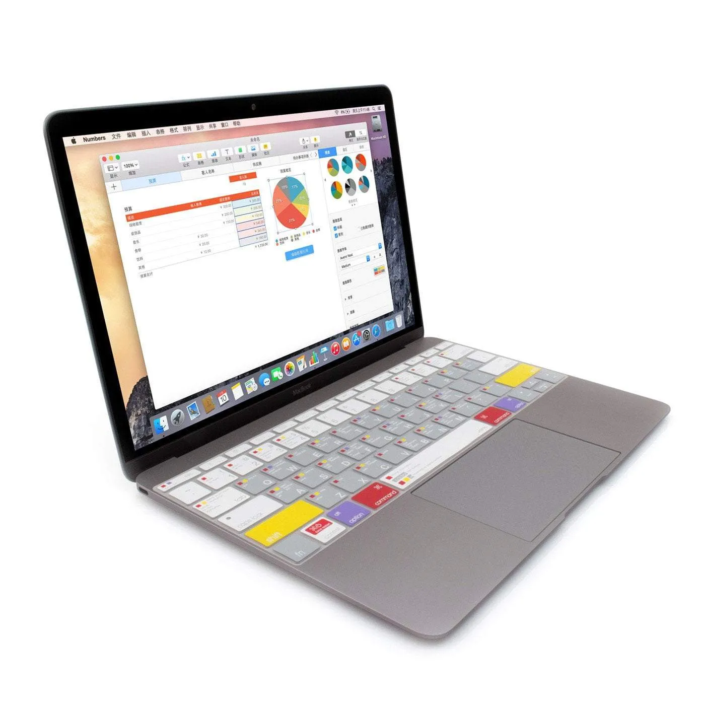 VerSkin   MacOS Shortcut Keyboard Protector (US-Layout)