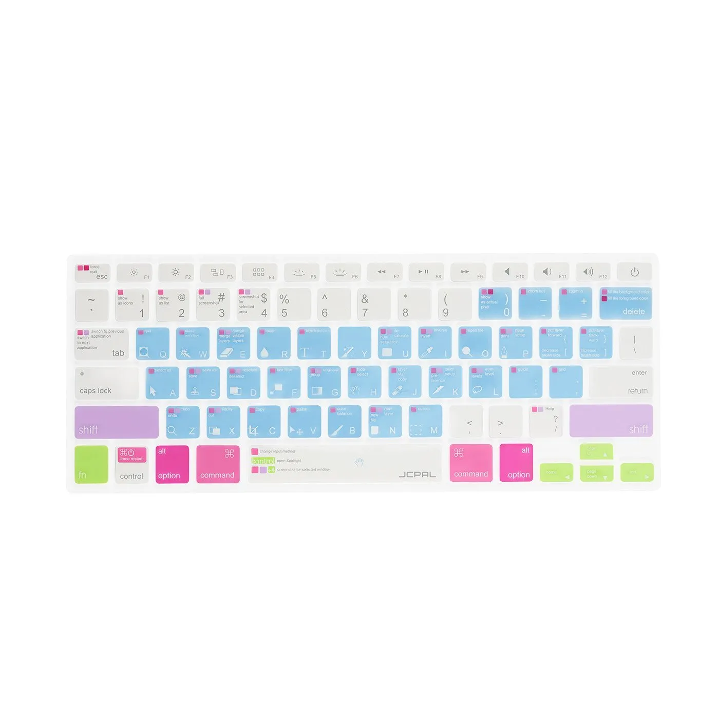 VerSkin   Photoshop Shortcut Keyboard Protector (US-Layout)