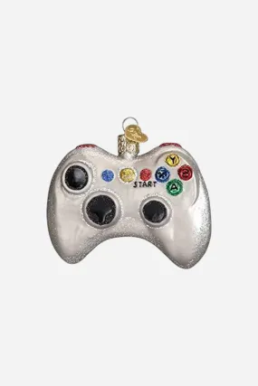 Video Game Controller Glass Ornament