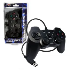 Wired Double-Shock 3 Controller (Playstation 3)<CLOSEOUT SALE> NEW