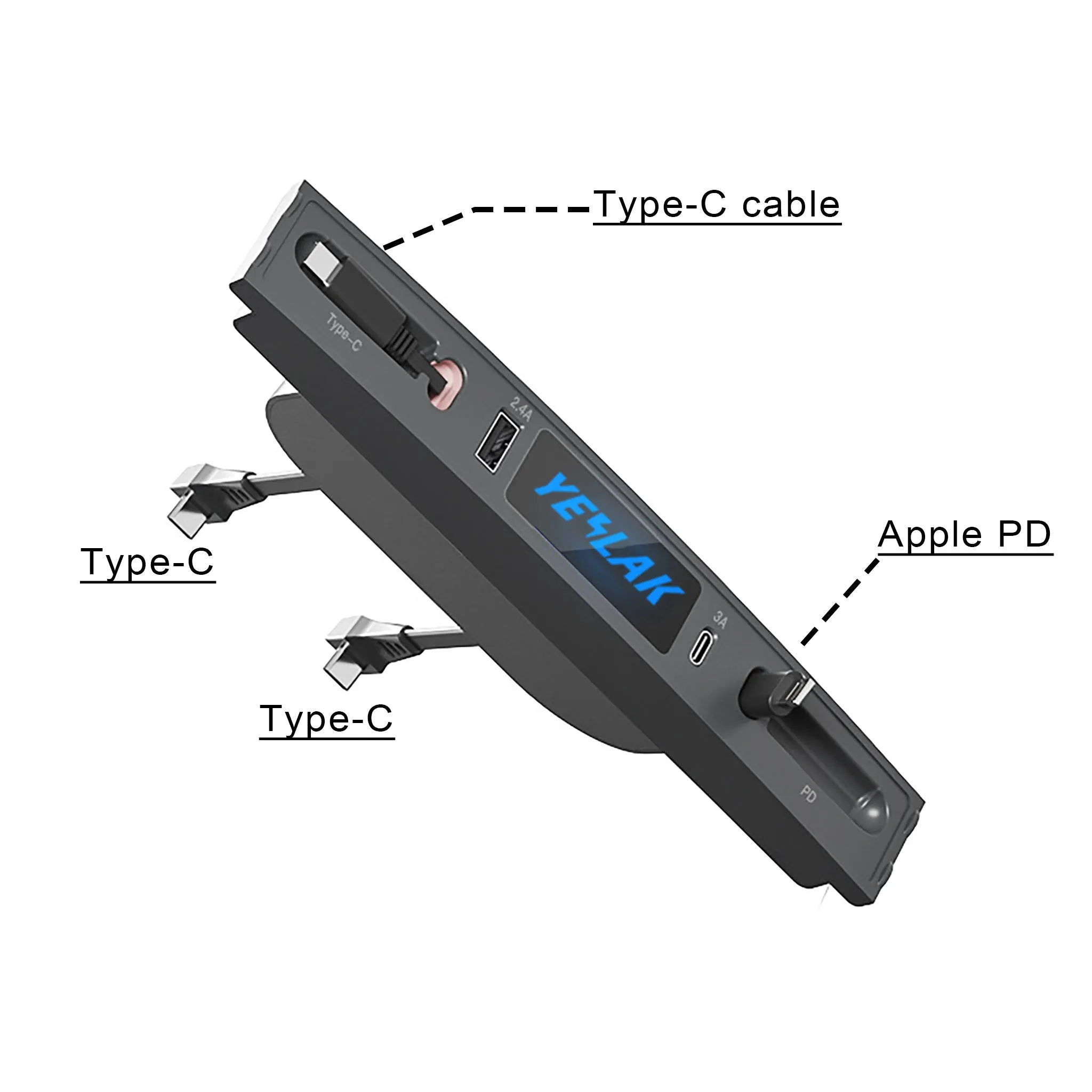 Yeslak USB Hub for Tesla Model 3 & Y